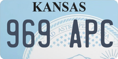 KS license plate 969APC