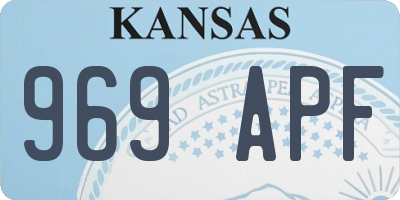 KS license plate 969APF