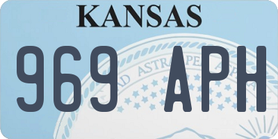 KS license plate 969APH