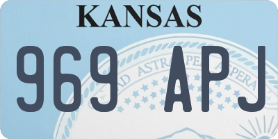 KS license plate 969APJ