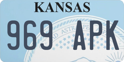 KS license plate 969APK