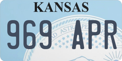 KS license plate 969APR