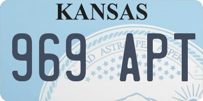 KS license plate 969APT