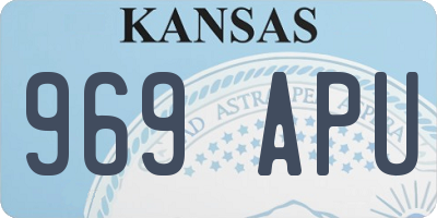 KS license plate 969APU