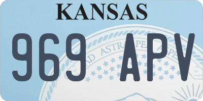 KS license plate 969APV