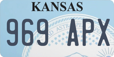 KS license plate 969APX