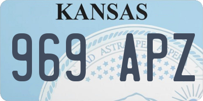 KS license plate 969APZ