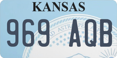KS license plate 969AQB