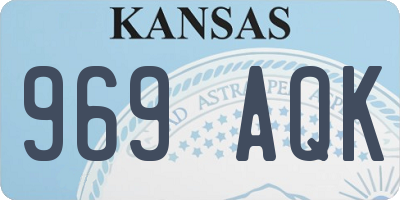 KS license plate 969AQK