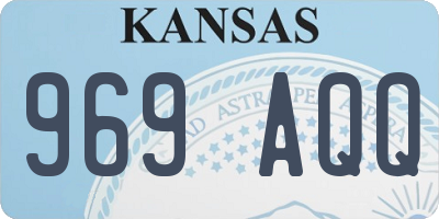 KS license plate 969AQQ