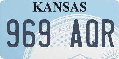 KS license plate 969AQR