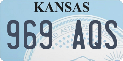 KS license plate 969AQS