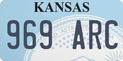 KS license plate 969ARC
