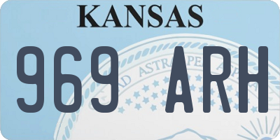 KS license plate 969ARH