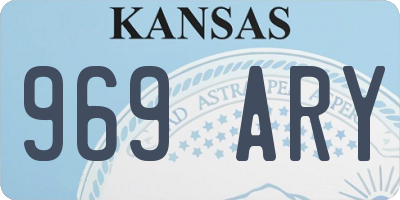 KS license plate 969ARY