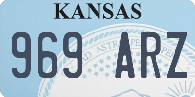 KS license plate 969ARZ
