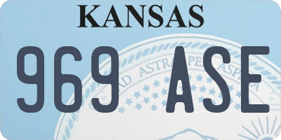 KS license plate 969ASE