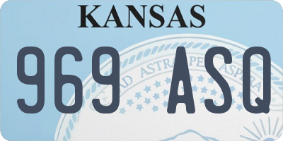 KS license plate 969ASQ