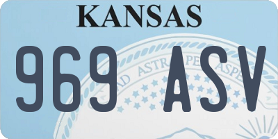 KS license plate 969ASV