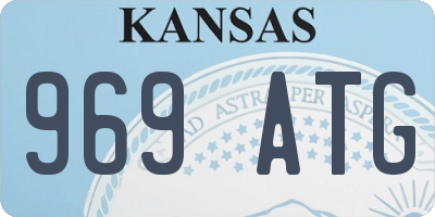 KS license plate 969ATG