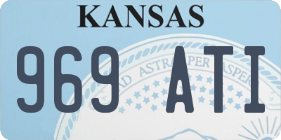 KS license plate 969ATI
