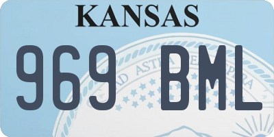 KS license plate 969BML