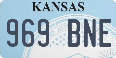 KS license plate 969BNE