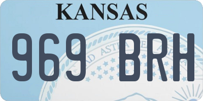 KS license plate 969BRH