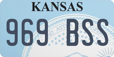 KS license plate 969BSS