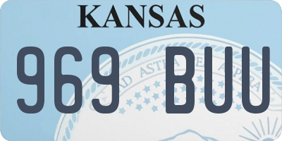 KS license plate 969BUU