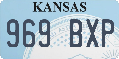 KS license plate 969BXP