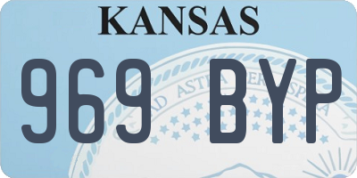 KS license plate 969BYP