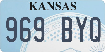 KS license plate 969BYQ