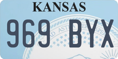 KS license plate 969BYX