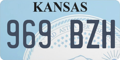 KS license plate 969BZH