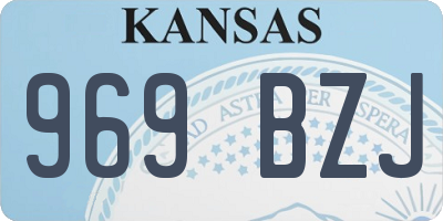 KS license plate 969BZJ