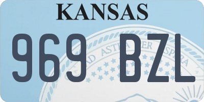 KS license plate 969BZL