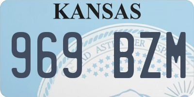 KS license plate 969BZM