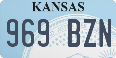 KS license plate 969BZN