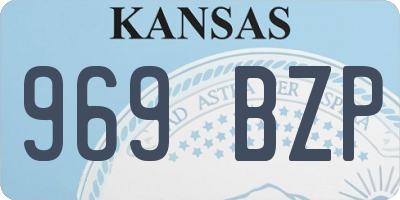 KS license plate 969BZP