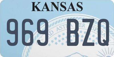 KS license plate 969BZQ