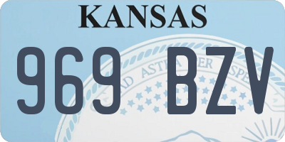 KS license plate 969BZV