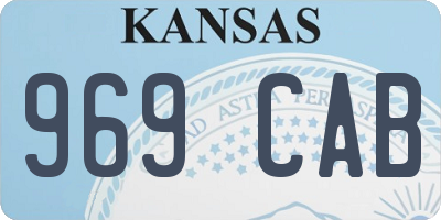 KS license plate 969CAB