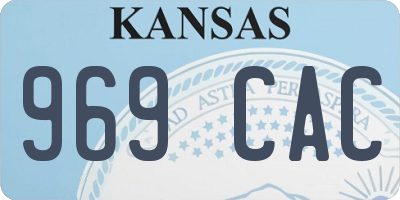 KS license plate 969CAC