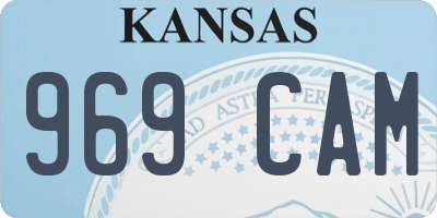 KS license plate 969CAM