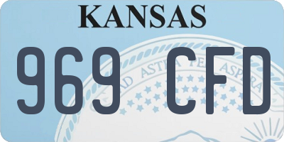 KS license plate 969CFD