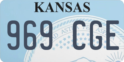 KS license plate 969CGE