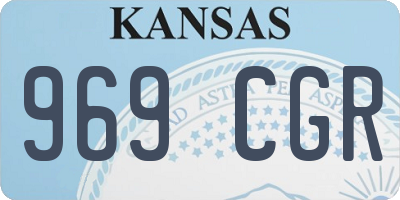 KS license plate 969CGR