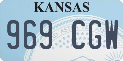KS license plate 969CGW