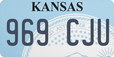 KS license plate 969CJU